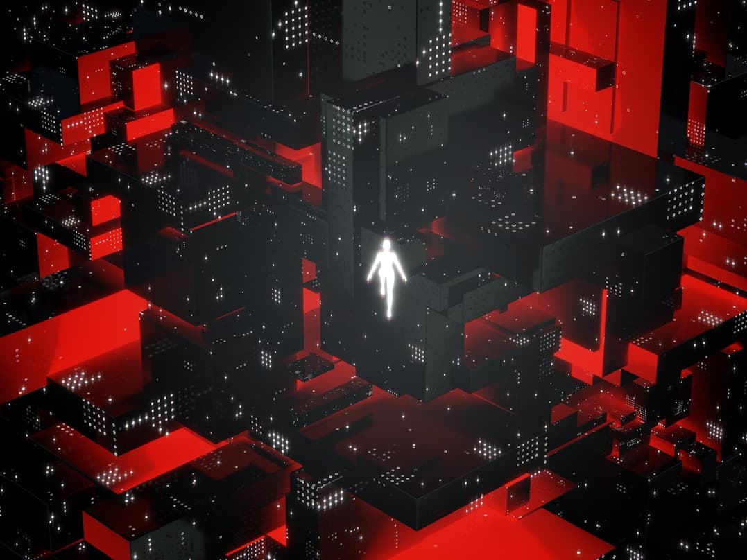 Abstract red room